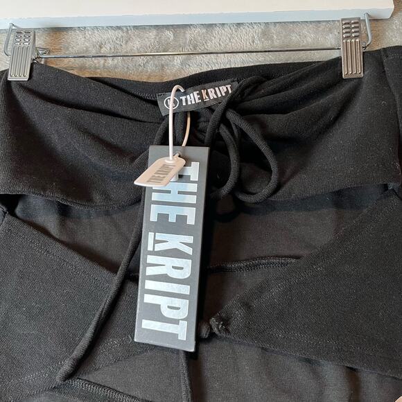 The Kript Women’s‎ Asymmetrical Black Cut Out Tube Top Size Medium New - Picture 7 of 9